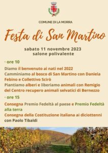 Festa di San Martino a La Morra, sabato 11 novembre